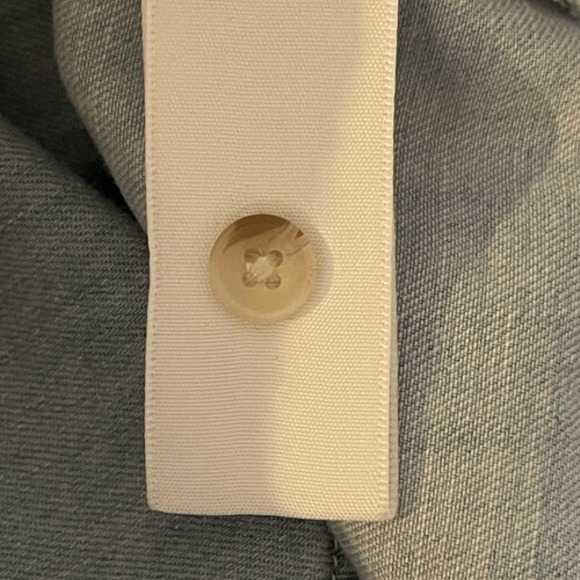 7 For All Mankind Chambray Sleeveless Belted Shirt‎ Dress Light Blue Size S - Picture 11 of 11